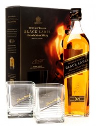 Johnnie Walker Black Label 12 Year Old / 2 Glass Pack