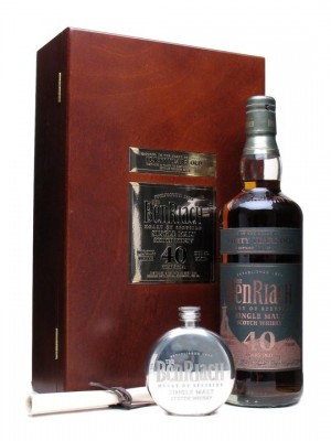 Benriach 40 Year Old + Hip Flask & Miniature