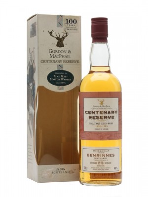Benrinnes 1978 / Bottled 1995 / Centenary Reserve / Gordon & MacPhail