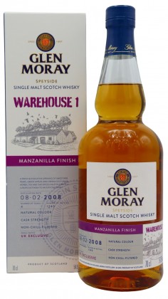 Glen Moray Warehouse 1 - Manzanilla Finish Cask Strength 2008 13 year old