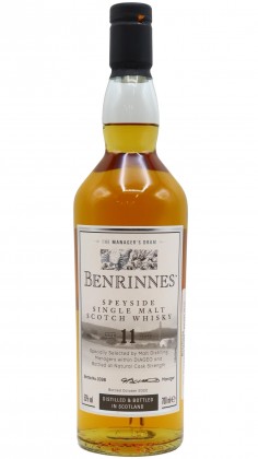 Benrinnes The Managers Dram - Single Malt 11 year old