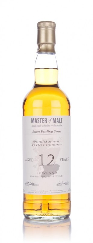 Master of Malt 12 Year Old Lowland Blended Malt Whisky
