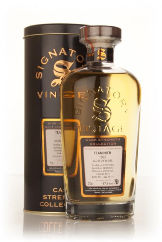 Teaninich 29 Year Old 1983 cask 8071 Cask Strength Collection Signatory