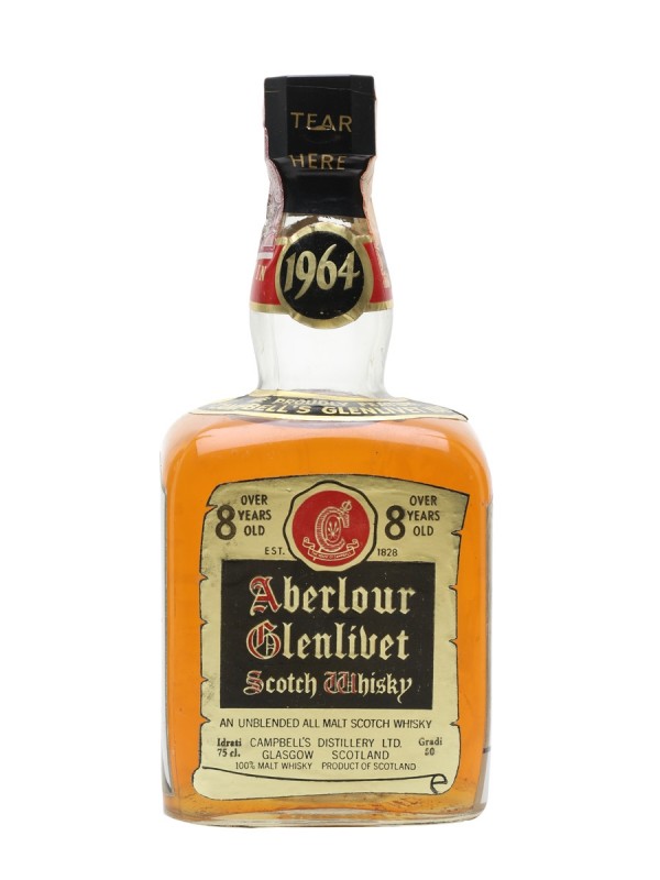 Aberlour Glenlivet 1964 8 Year Old Bottled 1970s