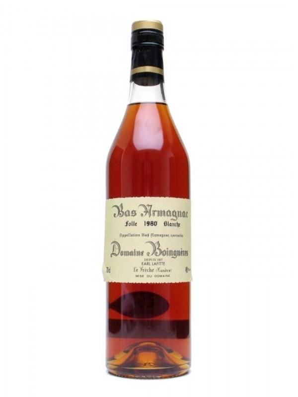 Domaine Boingneres 1980 Bas Armagnac Folle Blanche