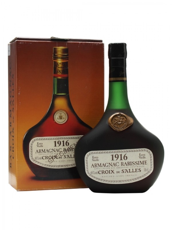 Croix de Salles 1916 Armagnac Bottled 1985