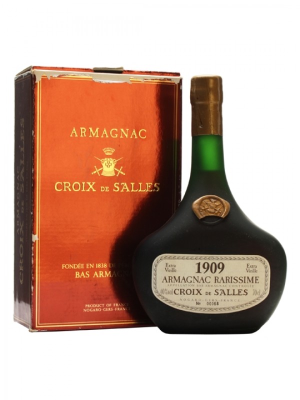 Croix de Salles 1909 Armagnac Bottled 1986