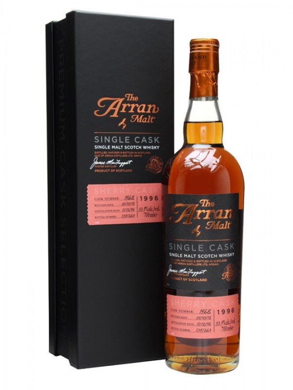 Arran 1996 15 Year Old Sherry Cask #1968
