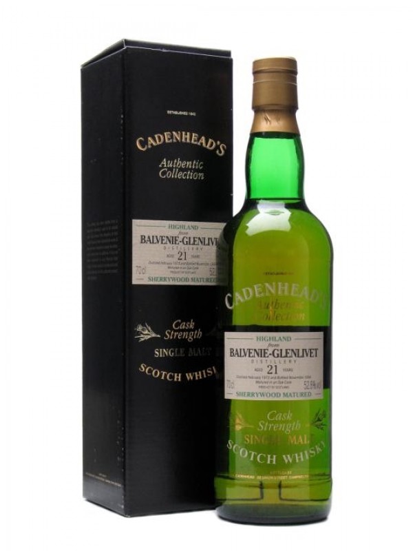 Balvenie Glenlivet 1973 21 Year Old Sherrywood
