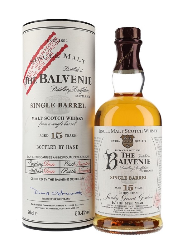 Balvenie 15 Year Old Sandy Grant Gordon Bottling