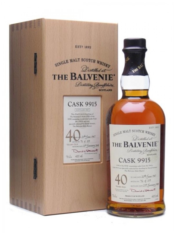 Balvenie 1967 40 Year Old Cask 9915