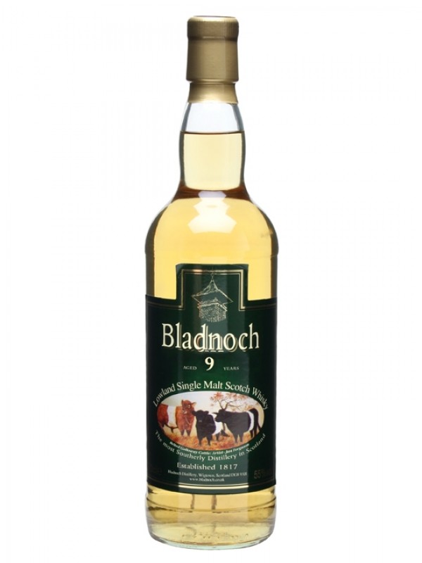 Bladnoch 9 Year Old Cow Label