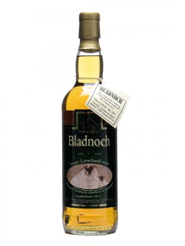Bladnoch 2001 8 Year Old Sheep Label Sherry Butt