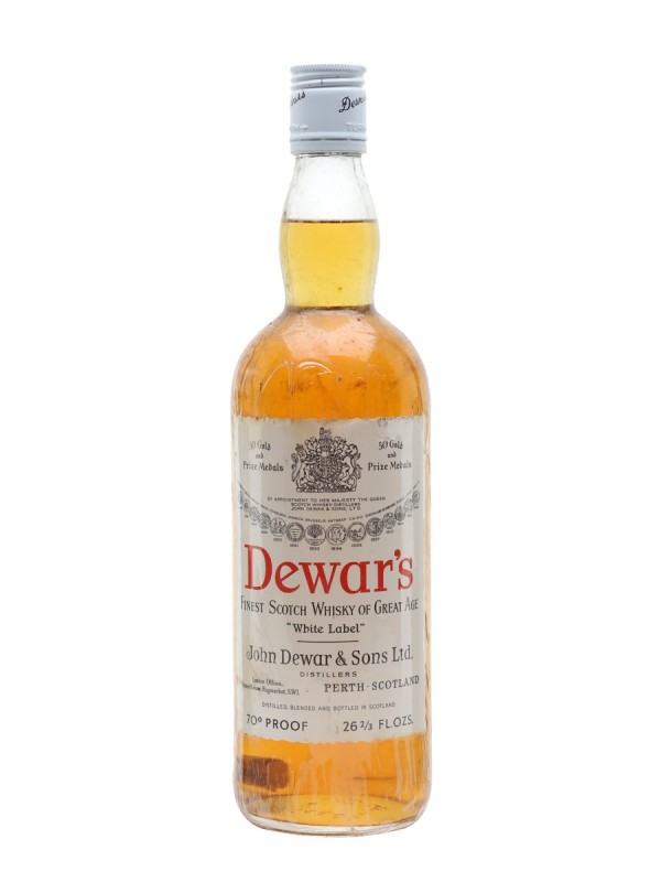 Dewar's White Label Bottled 1970's 75cl