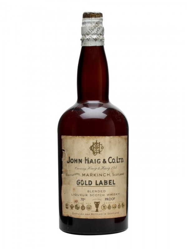 Haig Gold Label Bottled 1930s