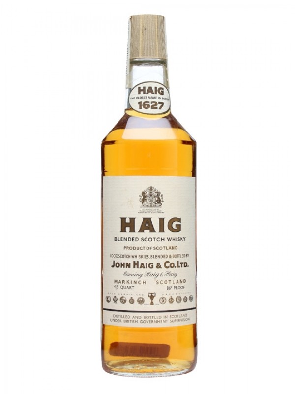Haig Gold Label Bottled 1980s Plastic Cap