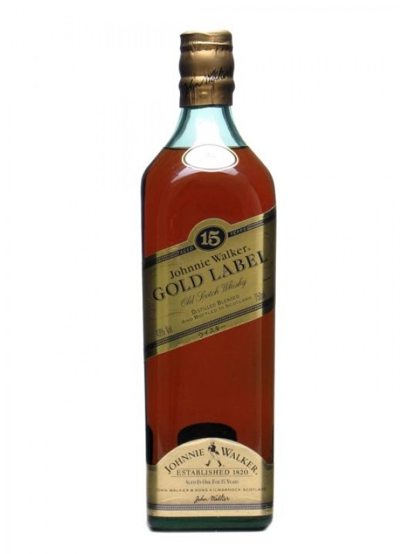 Johnnie Walker 15 Year Old Gold Label Bottled 1980s