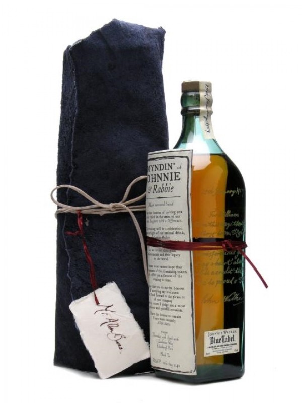 Johnnie Walker Blue Label Burns Commemorative Bottling