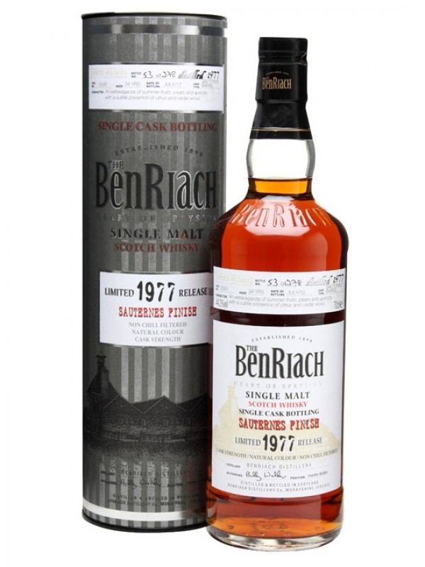Benriach 1977 34 Year Old Sauternes Finish