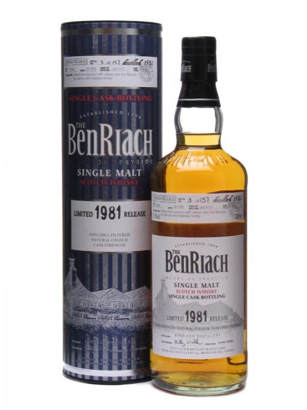 Benriach 1981 28 Year Old Bourbon Barrel #2589