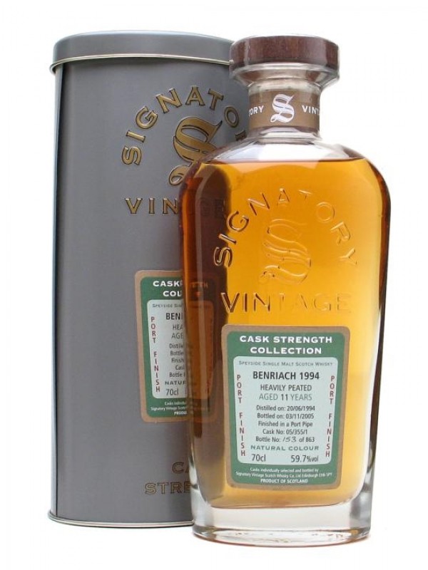 Benriach 1994 11 Year Old Port Pipe Finish Signatory