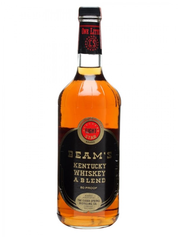 Beam's 8 Star Kentucky Whiskey Bottled 1980s
