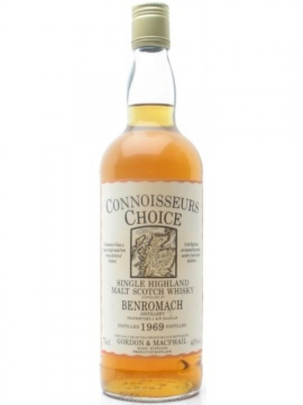 Benromach 1969 Map Label Connoisseurs Choice Gordon & Macphail