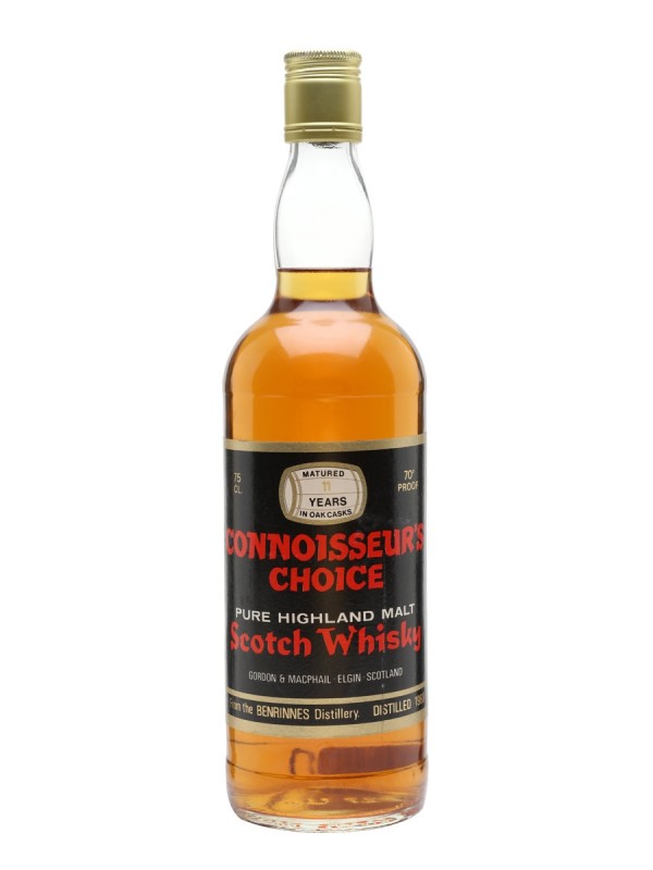 Benrinnes 1968 11 Year Old Connoisseurs Choice Gordon & Macphail