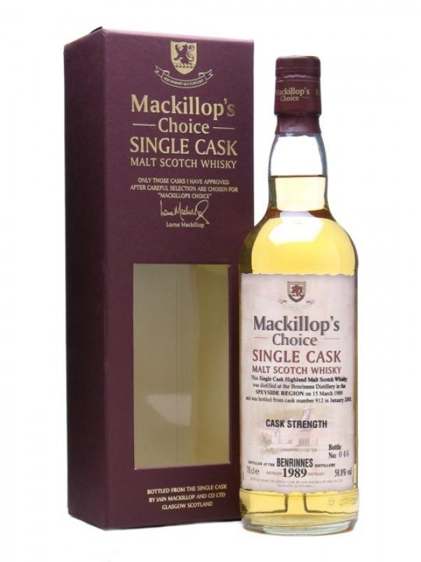 Benrinnes 1989 15 Year Old Mackillop's