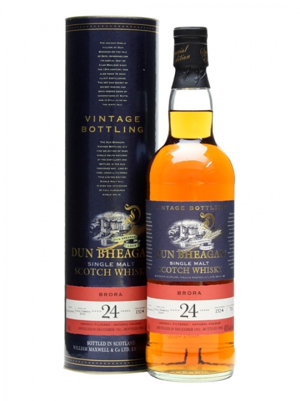 Brora 1981 24 Year Old Fino Sherry Butt Dun Bheagan