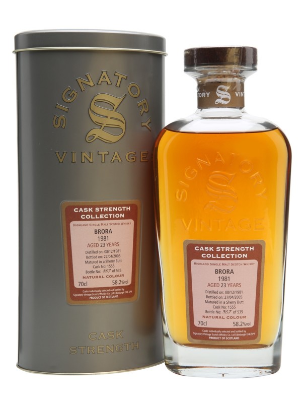 Brora 1981 23 Year Old Sherry Butt Signatory