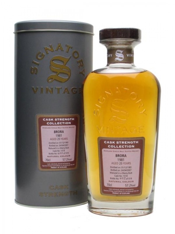 Brora 1981 25 Year Old Sherry Cask Signatory