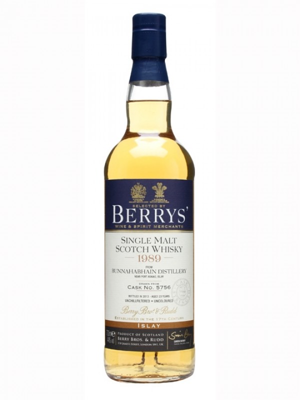 Bunnahabhain 1989 23 Year Old Cask #5756 Berry Bros