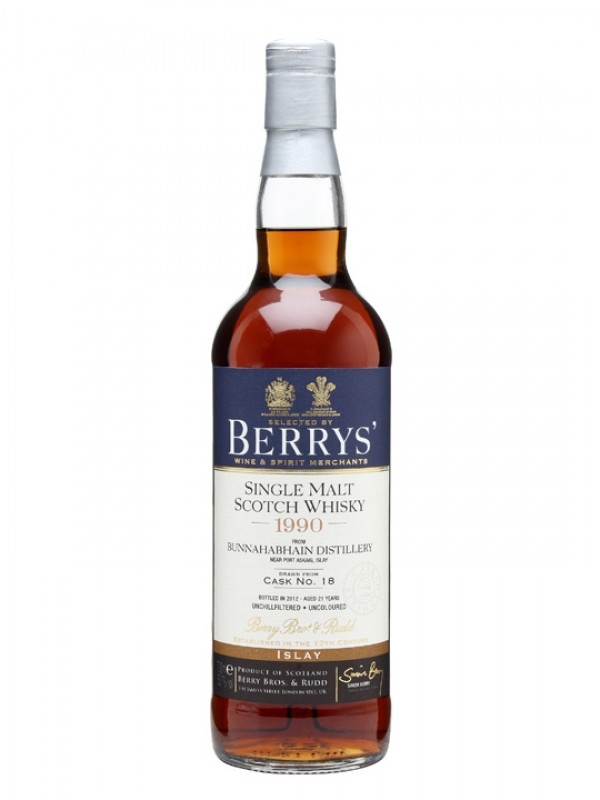 Bunnahabhain 1990 21 Year Old Cask #18 Sherry Berry Bros & Rudd