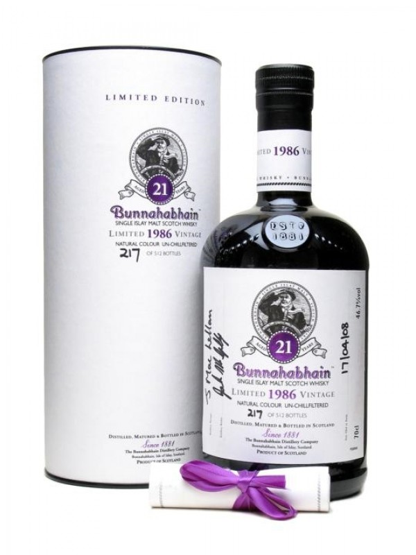 Bunnahabhain 1986 21 Year Old Islay Fest 2008