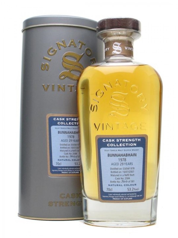 Bunnahabhain 1978 29 Year Old Signatory Cask Strength Collection