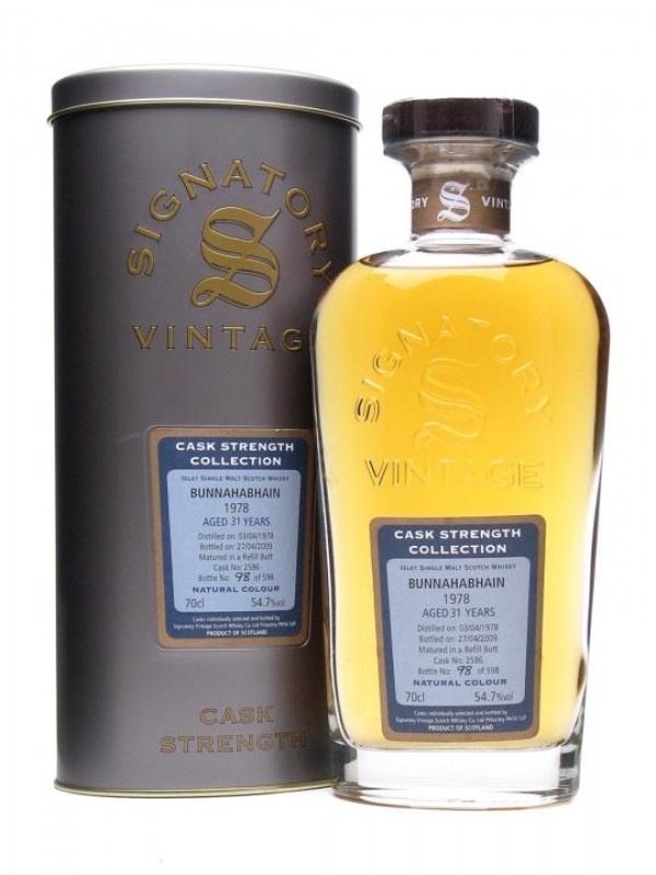 Bunnahabhain 1978 31 Year Old Cask #2586 Signatory