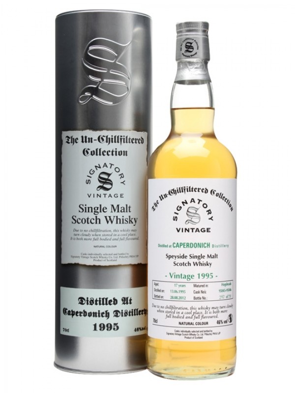Caperdonich 1995 17 Year Old Cask #95045+6 Signatory Un-Chillfiltered Collection