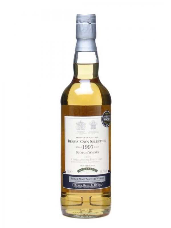 Cragganmore 1997 Bottled 2010 Cask #1513 Berry Bros & Rudd