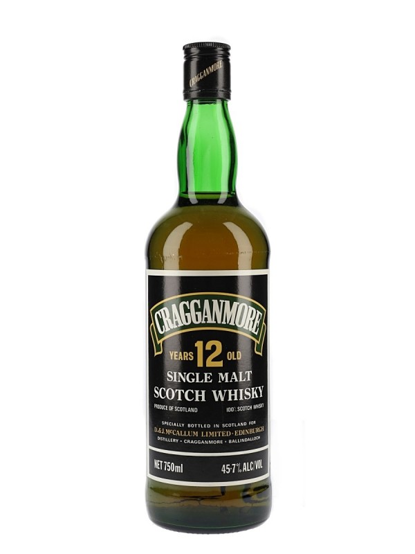 Cragganmore 12 Year Old Bottled 1980's 75cl