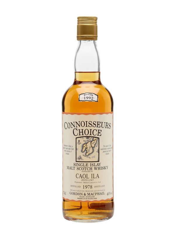 Caol ila 1978 Map Label Connoisseurs Choice Gordon & Macphail