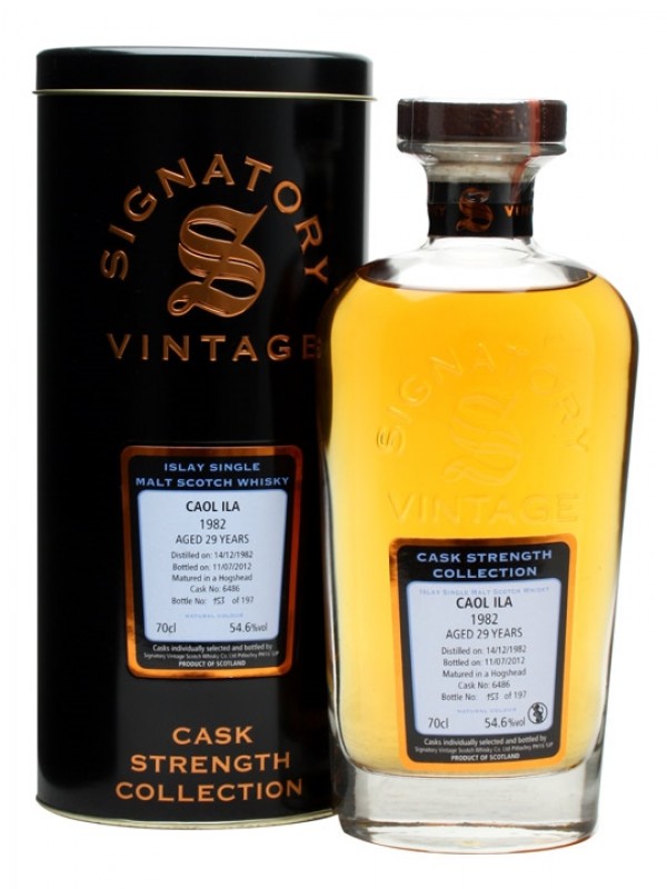 Caol Ila 1982 29 Year Old Cask #6486 Signatory Cask Strength Collection