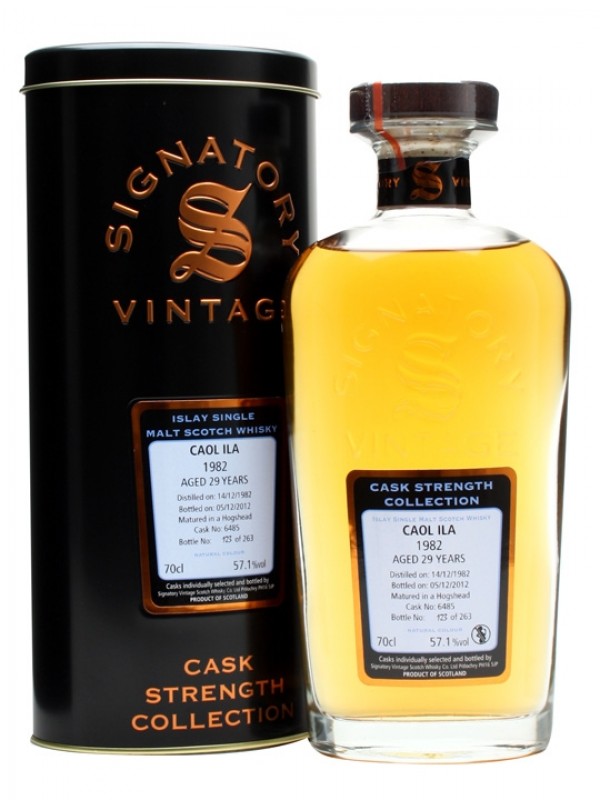 Caol Ila 1982 29 Year Old Cask #6485 Signatory Cask Strength Collection