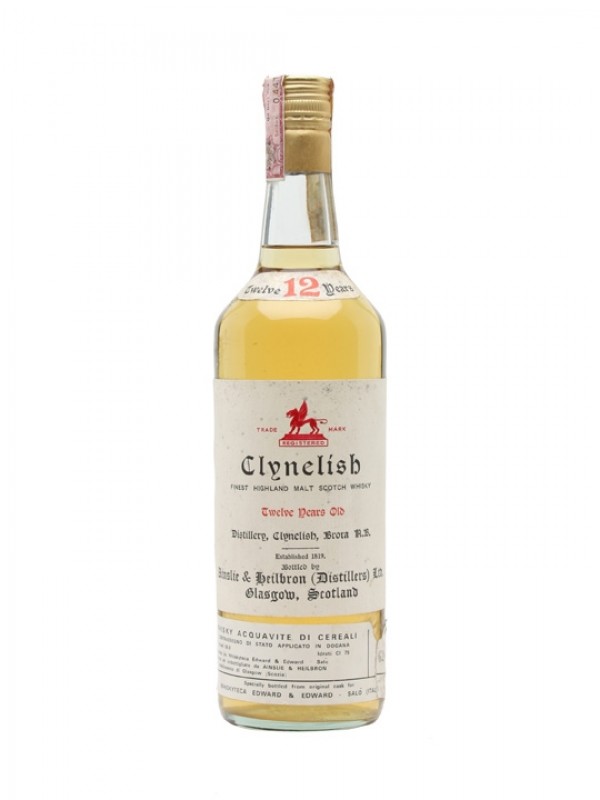 Clynelish 12 Year Old Cask Strength Bottled 1970's