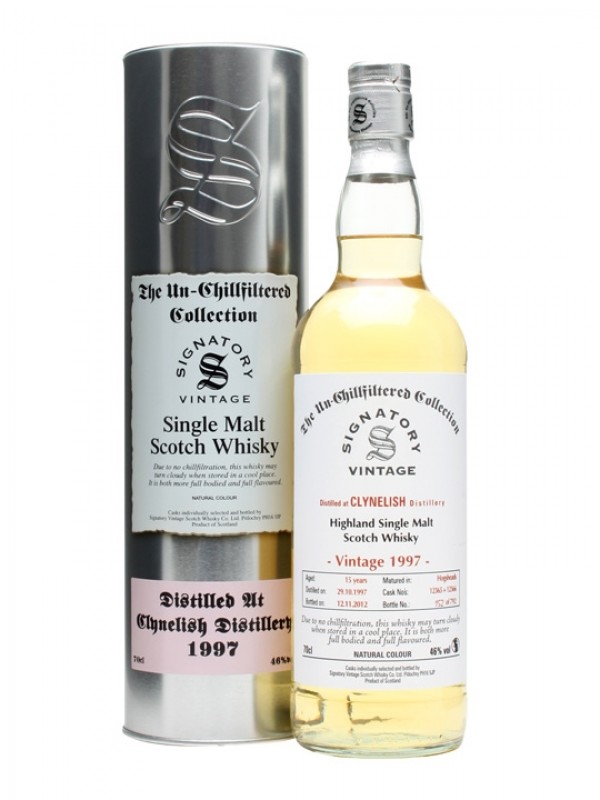 Clynelish 1997 15 Year Old Cask #12365+6 Signatory Un-chillfiltered Collection