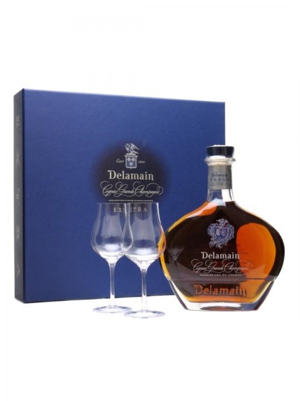 Delamain Extra Cognac Gift Pack 2 Tasting Glasses
