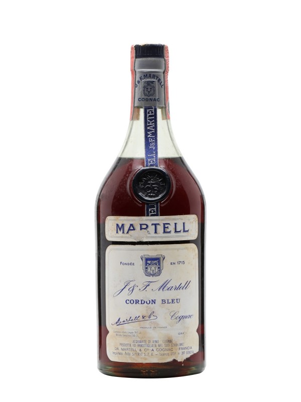 Martell Cordon Bleu Cognac Cork Stopper Bottled 1960s
