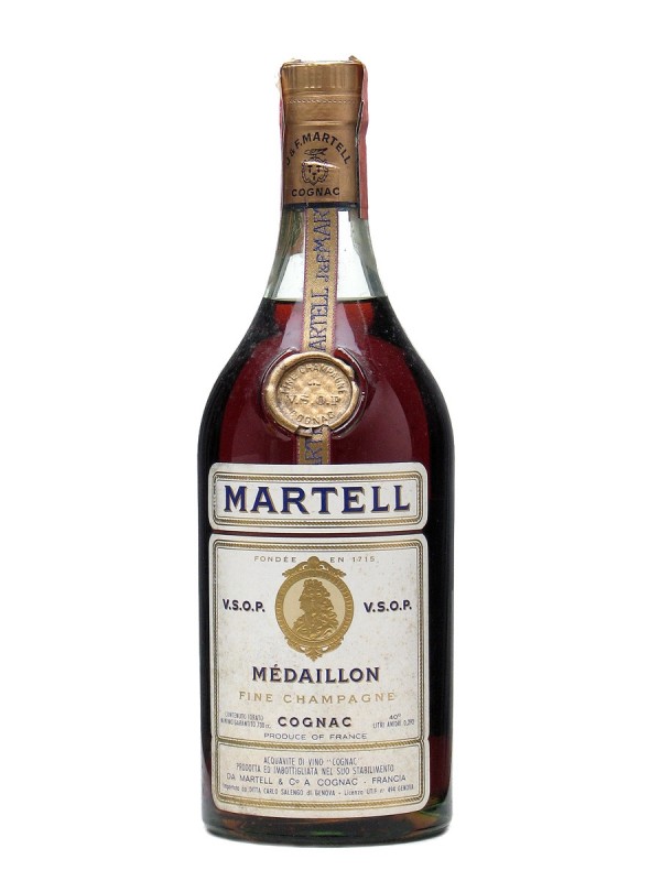 Martell VSOP Medaillon Fine Champagne Cognac Bottled 1970s