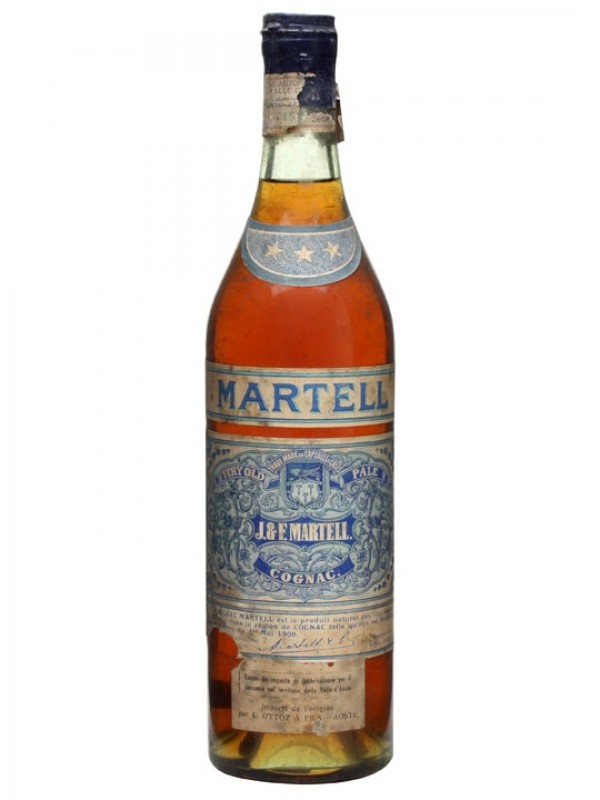 Martell 3 Star Cognac Bottled 1956 Spring Cap