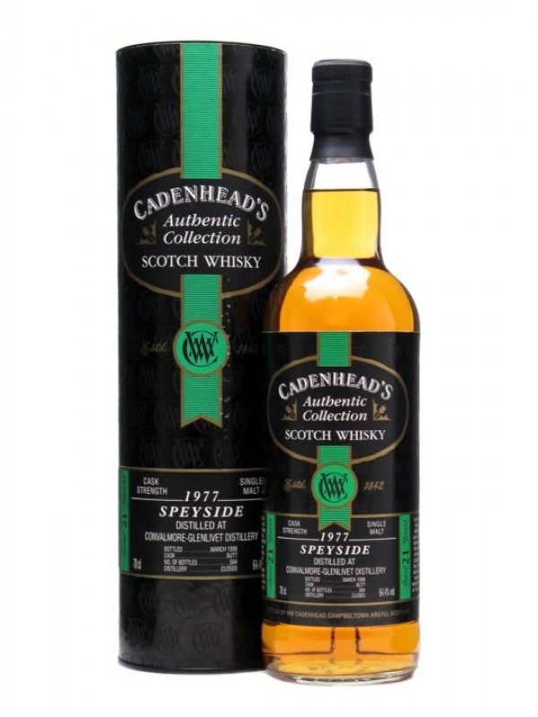 Convalmore 1977 21 Year Old Bottled 1998 Cadenhead's Authentic Collection